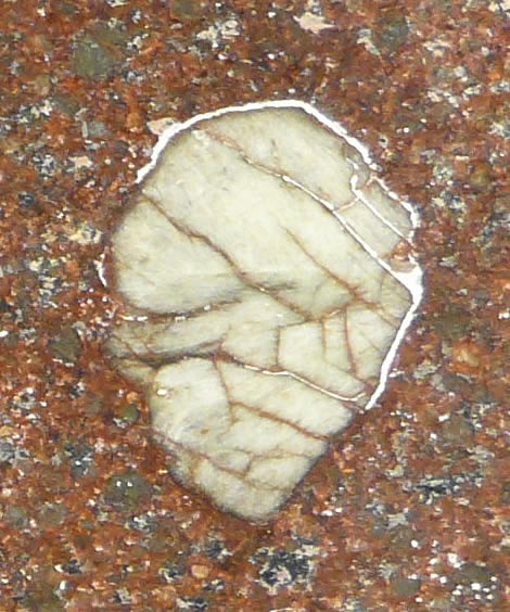 Detail of 7.5 x 5.0 mm partially armored pyroxene