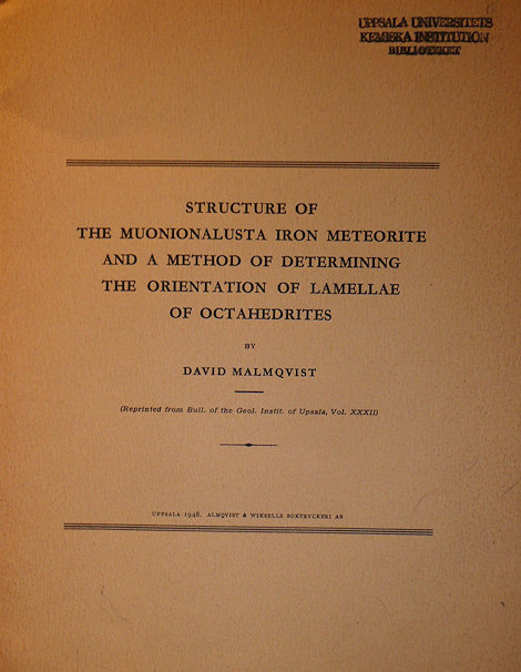 1948 David Malmqvist document