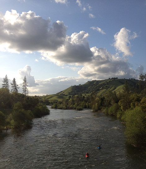 The South Fork American River in Coloma, a photo I took from the strewn field on April 26, 2012