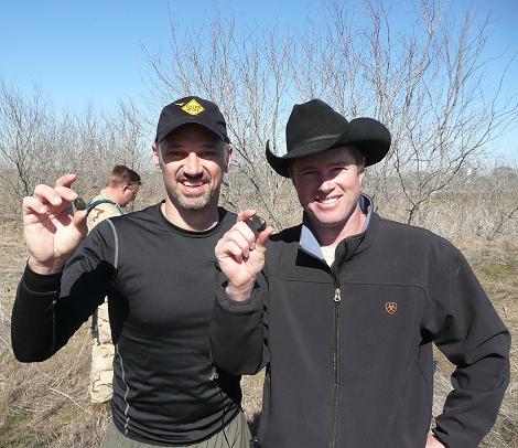 With Robert Ward in the West, Texas, strewn field