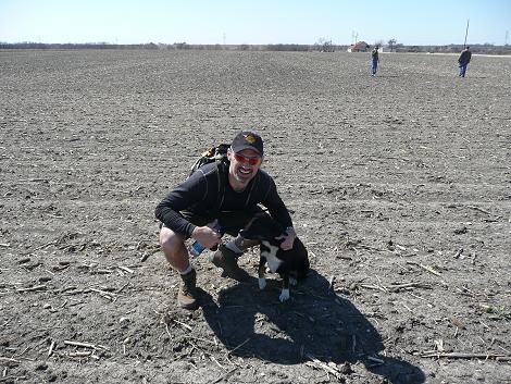With Hopper, the meteorite finding dog